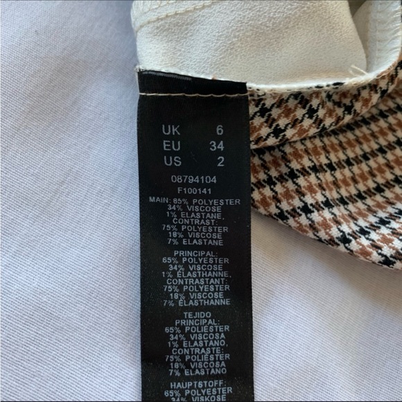 ASOS Houndstooth Tuxedo Stripe Pull on Track/ Casual Pant - Picture 12 of 15